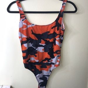 Fashion nova camo bodysuit